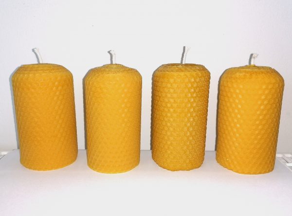 Bienenwachskerzen für den Adventkranz (4Stück) ( Unsere Kerzen brennen, selbst getestet )