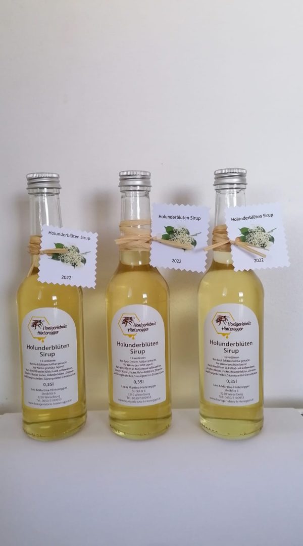 Holunderblüten-Sirup 0,35l – Bild 2