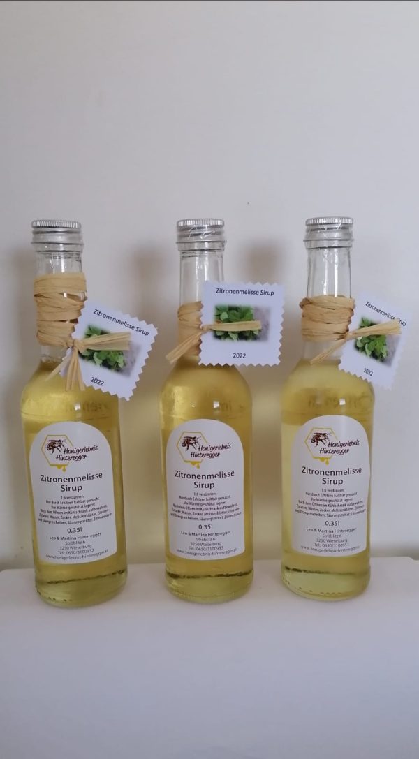 Zitronenmelisse-Sirup 0,35l – Bild 2