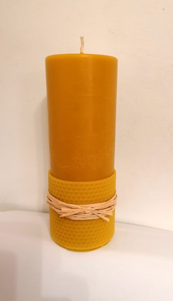 Heiligenacht Kerze 1000g   ( unsere Bienenwachskerzen brennen, selbst getestet )