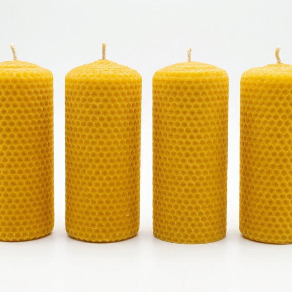 Bienenwachskerzen für den Adventkranz (4Stück) ( Unsere Kerzen brennen, selbst getestet )